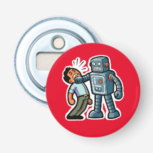 Angry Robot Button Flesopener
