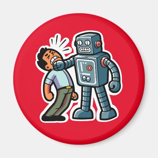 Angry Robot Magneet (Voorkant)