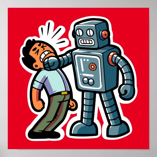 Angry Robot Poster (Voorkant)