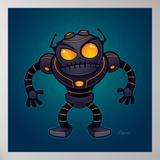 Angry Robot Poster (Voorkant)