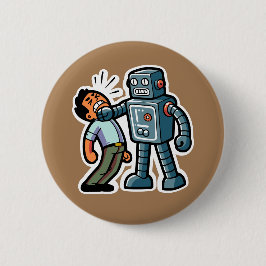 Angry Robot Ronde Button 5,7 Cm