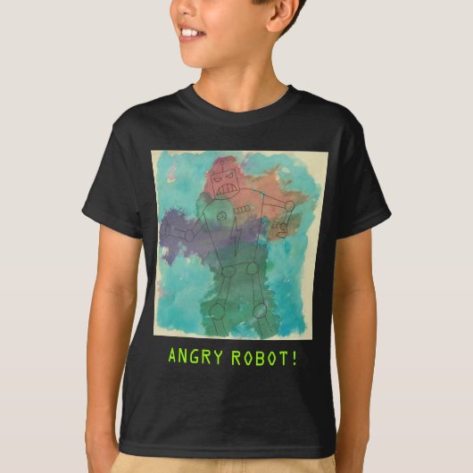 Angry Robot T-shirt (Voorkant)