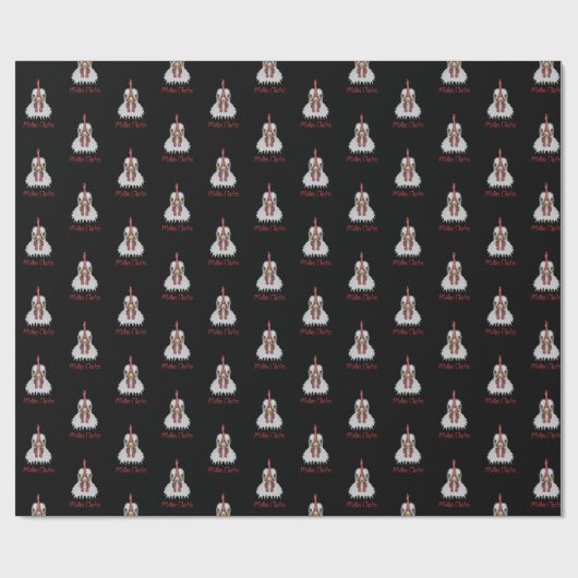 Angry Rooster Moeder Clucker Wrapping Paper Cadeaupapier (Vlak)