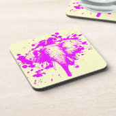 Angry roze olifant drankjes onderzetter (Linkerzijde)