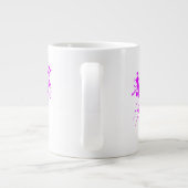 Angry roze olifant grote koffiekop (Achterkant)