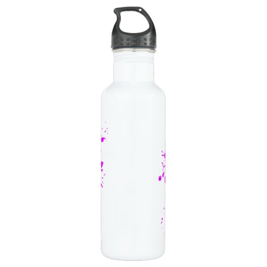 Angry roze olifant waterfles  (Achterkant)