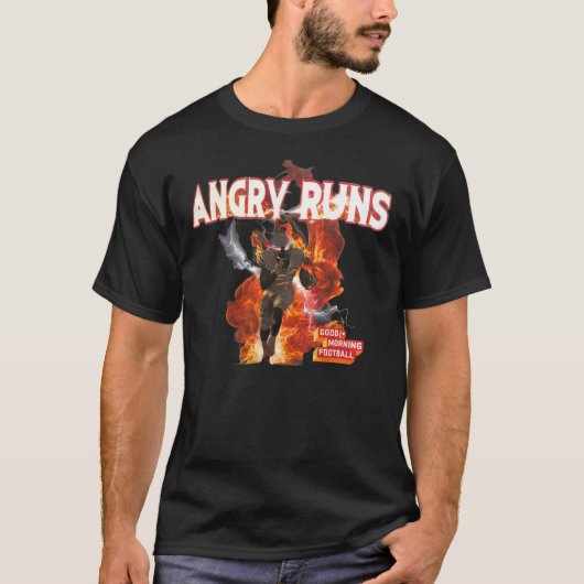 Angry Run Good Morning Football T-shirt (Voorkant)