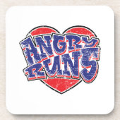 Angry Runs fans ontwerp v2 Bier Onderzetter (Voorkant)