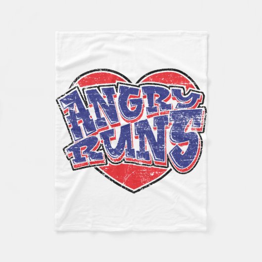 Angry Runs fans ontwerp v2 Fleece Deken (Voorkant)