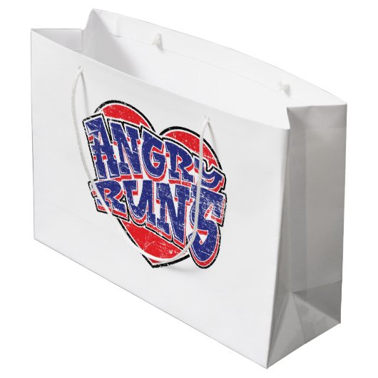 Angry Runs fans ontwerp v2 Groot Cadeauzakje (Achterkant Gekanteld)