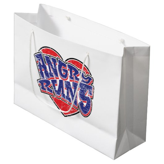 Angry Runs fans ontwerp v2 Groot Cadeauzakje (Voorkant Gekanteld)