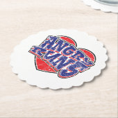 Angry Runs fans ontwerp v2 Kartonnen Onderzetters (Gekanteld)