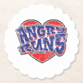 Angry Runs fans ontwerp v2 Kartonnen Onderzetters (Voorkant)
