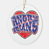 Angry Runs fans ontwerp v2 Keramisch Ornament (Links)