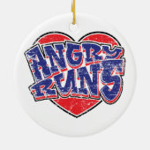 Angry Runs fans ontwerp v2 Keramisch Ornament (Achterkant)
