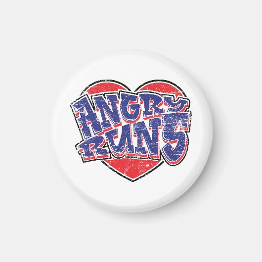 Angry Runs fans ontwerp v2 Magneet (Voorkant)