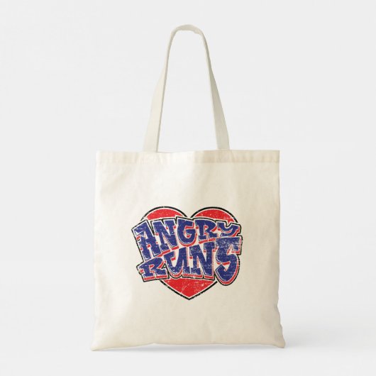 Angry Runs fans ontwerp v2 Tote Bag (Achterkant)