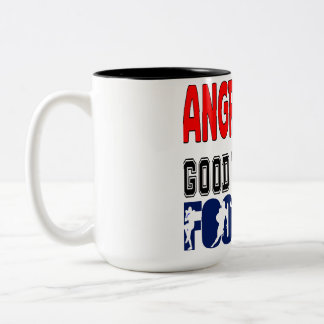 Angry Runs Good Morning Football Tweekleurige Koffiemok