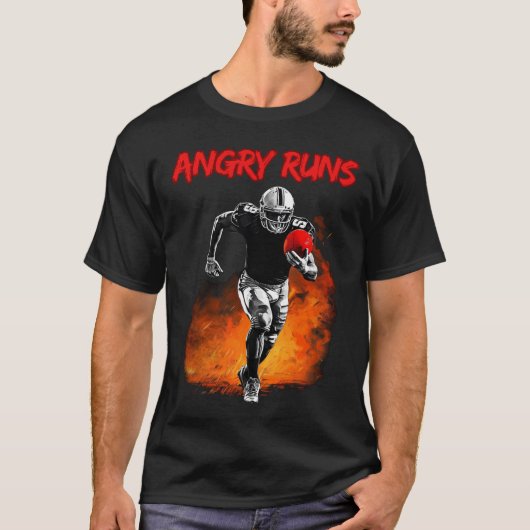 Angry Runs Good Morning Football voor Fans T-Shirt (Voorkant)