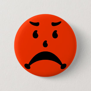 Angry Sad 80s kinderparodie Ronde Button 5,7 Cm