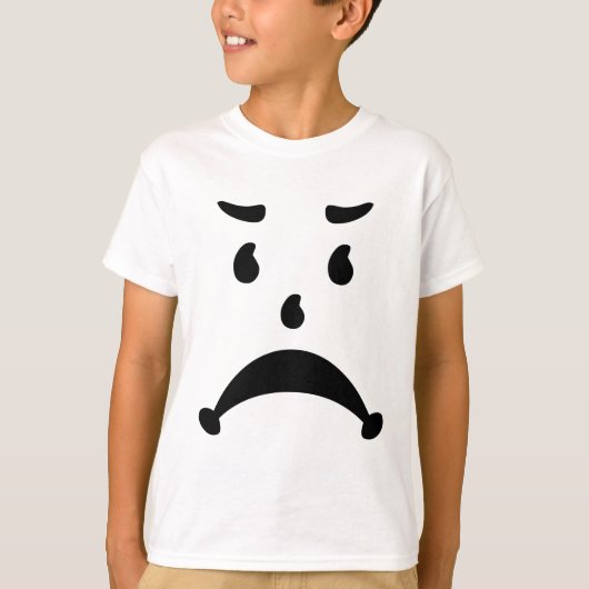 Angry Sad 80s kinderparodie T-shirt (Voorkant)