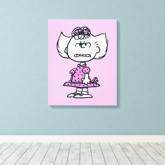 Angry Sally Canvas Afdruk (Insitu (Houten vloer))