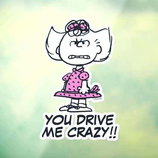 Angry Sally Raamsticker (Vel 3)