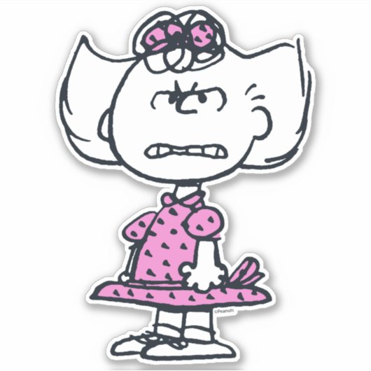 Angry Sally Sticker (Voorkant)