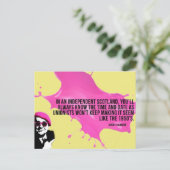 Angry Salmond Quote Briefkaart (Staand voorkant)