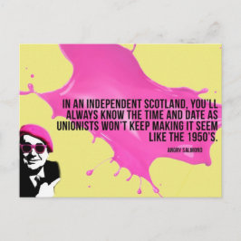 Angry Salmond Quote Briefkaart