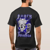 Angry Samoan (blauw) T-shirt (Achterkant)
