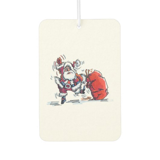 Angry Santa auto luchtverfrisser (Voorkant)