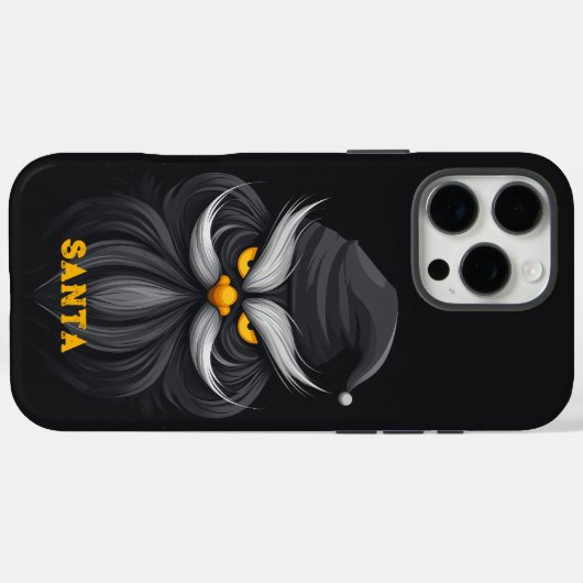 Angry Santa Black Case-Mate iPhone Case (Achterkant (horizontaal))