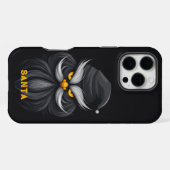Angry Santa Black iPhone Hoesje (Achterkant horizontaal)
