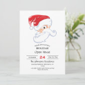 Angry Santa Claus Cartoon Kaart (Staand voorkant)