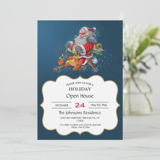 Angry Santa Claus Kaart (Staand voorkant)