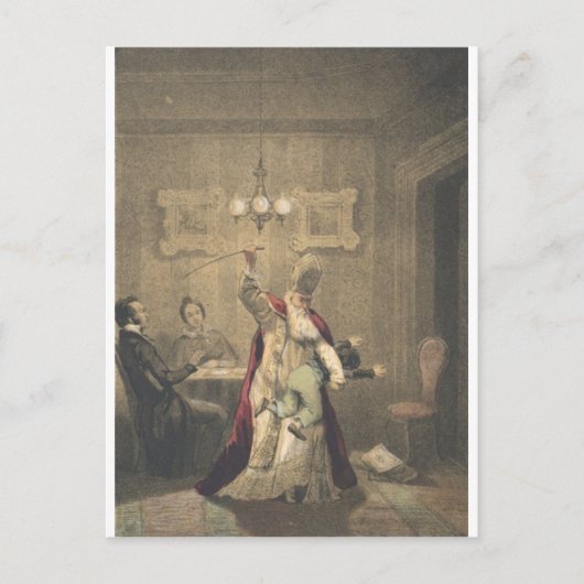 Angry Santa Feestdagenkaart (Voorkant)