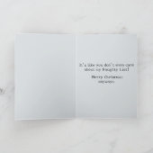 Angry Santa Funny Anime Ondeugend Lijst Kerstmis Kaart (Binnen)