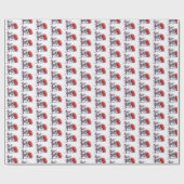 Angry Santa glossy inpakpapier (Vlak)