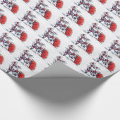 Angry Santa glossy inpakpapier (Hoek)