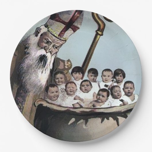 Angry Santa Kerstmis Papieren Bordje (Voorkant)