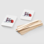 Angry Santa rectangle hand fans Handwaaier (Niet-gemonteerd)