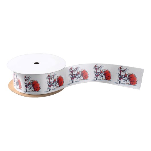 Angry Santa ribbon-spoel Satijnen Lint (Spoel)