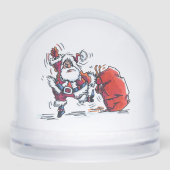 Angry Santa snow globe Sneeuwbol (Voorkant)