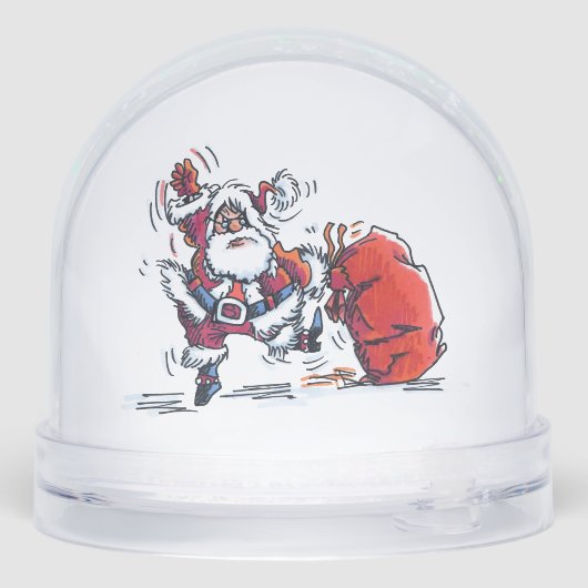 Angry Santa snow globe Sneeuwbol (Achterkant)