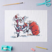 Angry Santa tissuepapier groot (Craft)