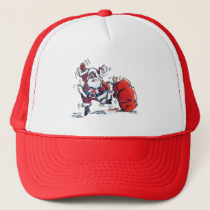 Angry Santa trucker hoed Pet