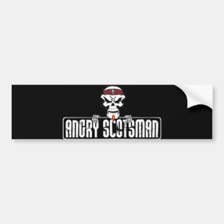Angry-Scotsman Skull Bumpersticker