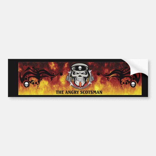 Angry-Scotsman-Sticker Bumpersticker (Voorkant)
