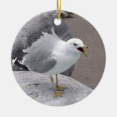 Angry Seagull Keramisch Ornament (Voorkant)